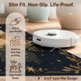 thumbnail image 6 of Design&I 4'x6' Washable Area Rug Dark Autumn Witchy Floral Scene Halloween Motif with Ghost for Dorm Room, Living Apartment, Flatweave Daily Traffic Ready, 6 of 7