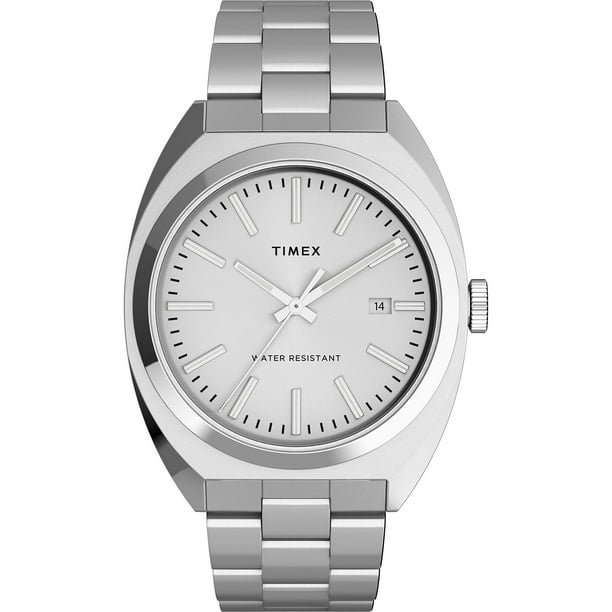 Timex Men s Milano XL 38mm Watch Silver Tone with Stainless