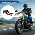 thumbnail image 2 of Short Long Brake Clutch Levers for Kawasaki ER-5 2004-2005 Adjustable Motorcycle Handlebar Brake Lever Aluminum Alloy Black Handle Red End, 2 of 6