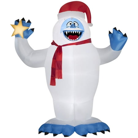 Gemmy Airblown Inflatable Bumble w/Santa Hat Giant , 12 ft Tall