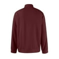 thumbnail image 4 of Zimjoy Red Quarter Zip Pullover Men Casual Long Sleeve 1/4 Zipper Fleece Pullover Mens Lightweight Mock Neck Fall 1/4 Zip Sweatshirt Men Texture Waffle Sweatshirt, Deep Red L, 4 of 4