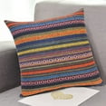 thumbnail image 2 of Boho Pillow Covers 18x18 Square Farmhouse Decorative Throw Pillow Cases Striped Textured Cushion Covers with Tassels Neutral Soft Accent Pillows for Sofa Couch Bed Living Room Decor, 2 of 4