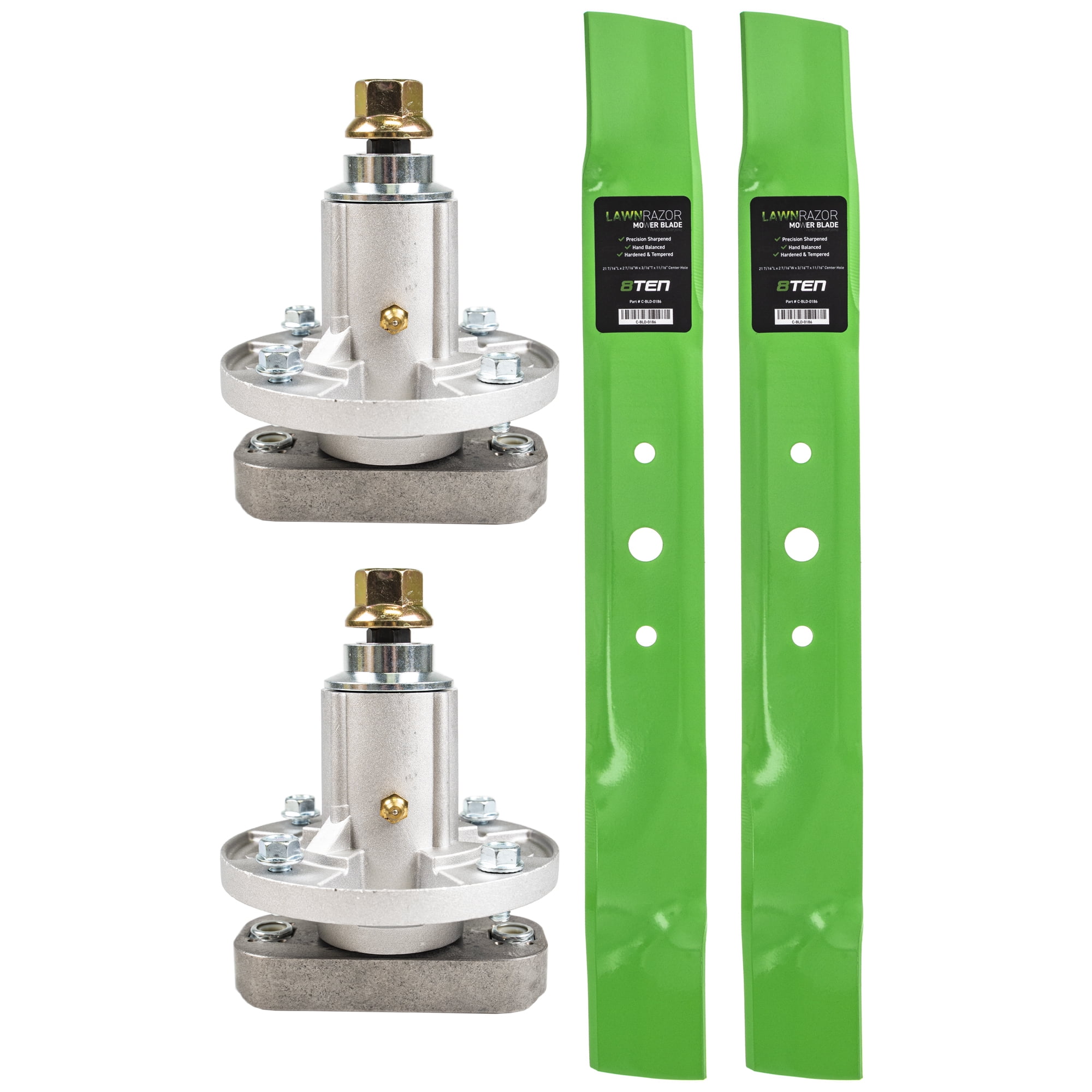 8TEN Spindle Mulching Blade Kit for John Deere 42 inch L110 L100