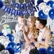 thumbnail image 3 of Juego de 47 decoraciones de fiesta de cumpleaños JAMW azul con pancarta globos de confeti, 3 of 5