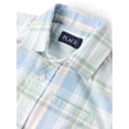 thumbnail image 2 of The Children's Place Boys Short Sleeve Plaid Poplin Button Up Shirt, Sizes XS-XXL, 2 of 3