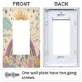 thumbnail image 3 of Yayeee Rocker Switch Wall Plate 1-Gang 4.6"x2.9" Home Decorative Outlet Cover, Beige Rainbow, 3 of 6