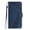 Blue, variant on Wallet Case for Xiaomi Redmi Note 14 Pro Plus with Card Holder, Cash Pocket, Kickstand, Magnetic Clasp & Wrist Strap, Geometric Texture Folio Cover Blue