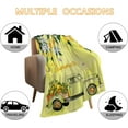 thumbnail image 6 of Spring Summer Throw Blanket Twin Size Farmhouse Summer Theme Floral Blanket Throw Blanket for Couch Sofa Bed Soft Cozy Fuzzy Plush Fleece Blanket Yellow Lemon Flower Blanket 60x80, 6 of 6