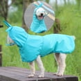 thumbnail image 3 of Walbest Cute Pet Dog Raincoat,Rain Jacket Full Body Coverage with Hat,Transparent Brim, Double Layered Waterproof Rain Jacket, Pet Dog Hooded Cloak, 3 of 7
