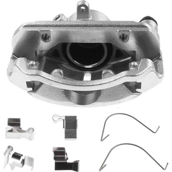 A-Premium Disc Brake Caliper Assembly with Bracket Compatible with Select Toyota Models - Pickup 1989-1992 3.0L - Front Left Driver Side