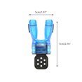 thumbnail image 3 of Eigraketly Boquilla de buceo Reemplazo de silicona Suministros termoplásticos Herramienta práctica Accesorios de tubo de respiración Blanco Deportes acuáticos Azul Eigraketly OD019449-01, 3 of 6