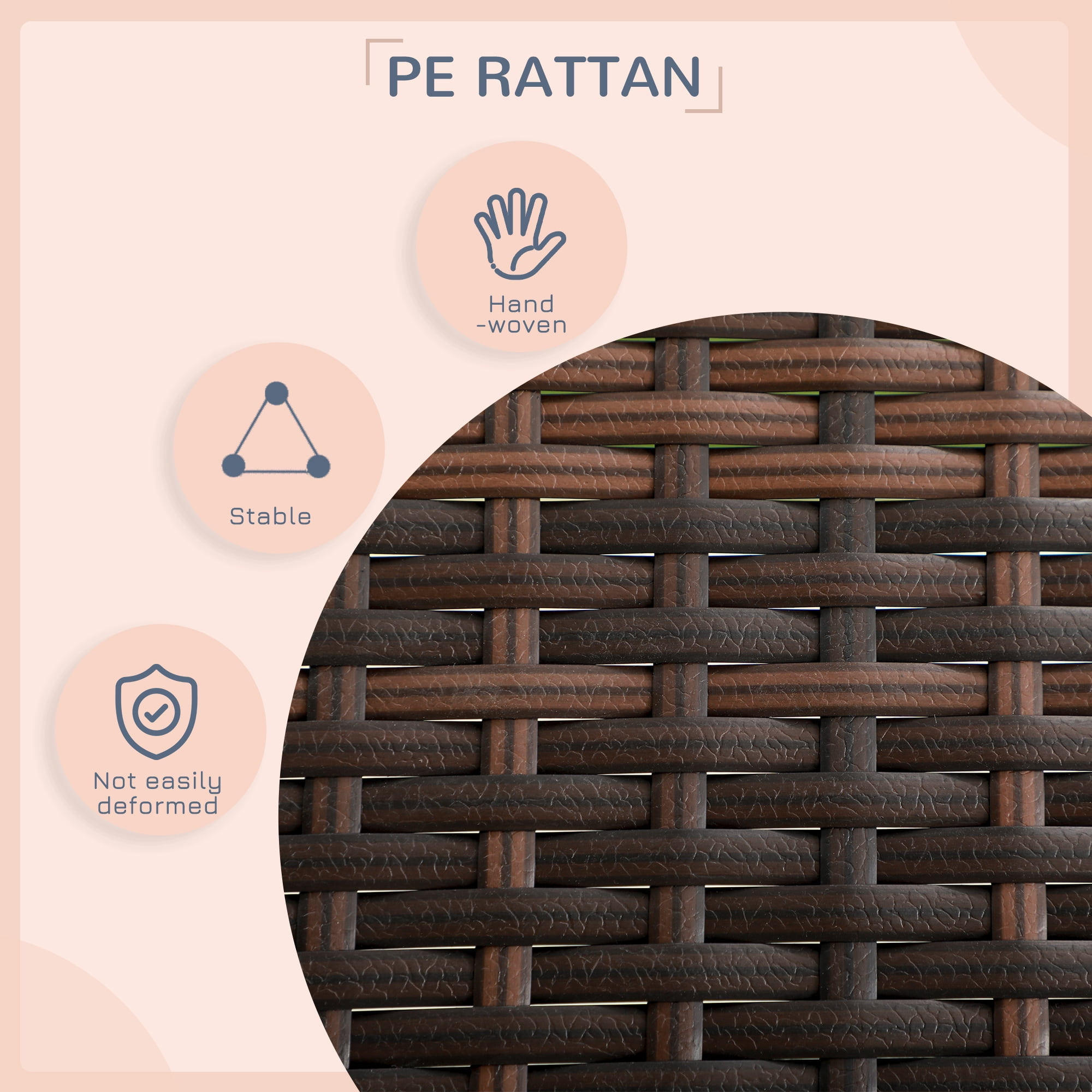 PawHut Extendable Outdoor Wicker Dog House W/ Roof for Small & Medium Dogs