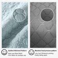 thumbnail image 5 of Quilt Set Twin Size Aqua Blue, Classic Geometric Spots Stitched Pattern, Stone-Washed Microfiber Chic Rustic Look, Ultra Soft Lightweight Quilted Bedspread for All Season, 2 Pieces, 5 of 8