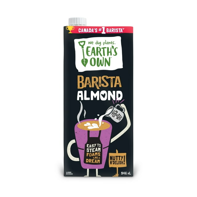 Earth's Own Almond Barista Plant Based Shelf Stable Beverage 946ml