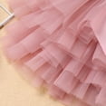 thumbnail image 6 of IDOPIP Baby Girls Boho Rainbow 1st Birthday Outfit Romper + Tutu Skirt with Diaper Cover Tulle Bloomers + Headband 3PCS Cake Smash Dress Clothes Set for Photo Prop 1 Year Dusty Pink Letters, 6 of 8