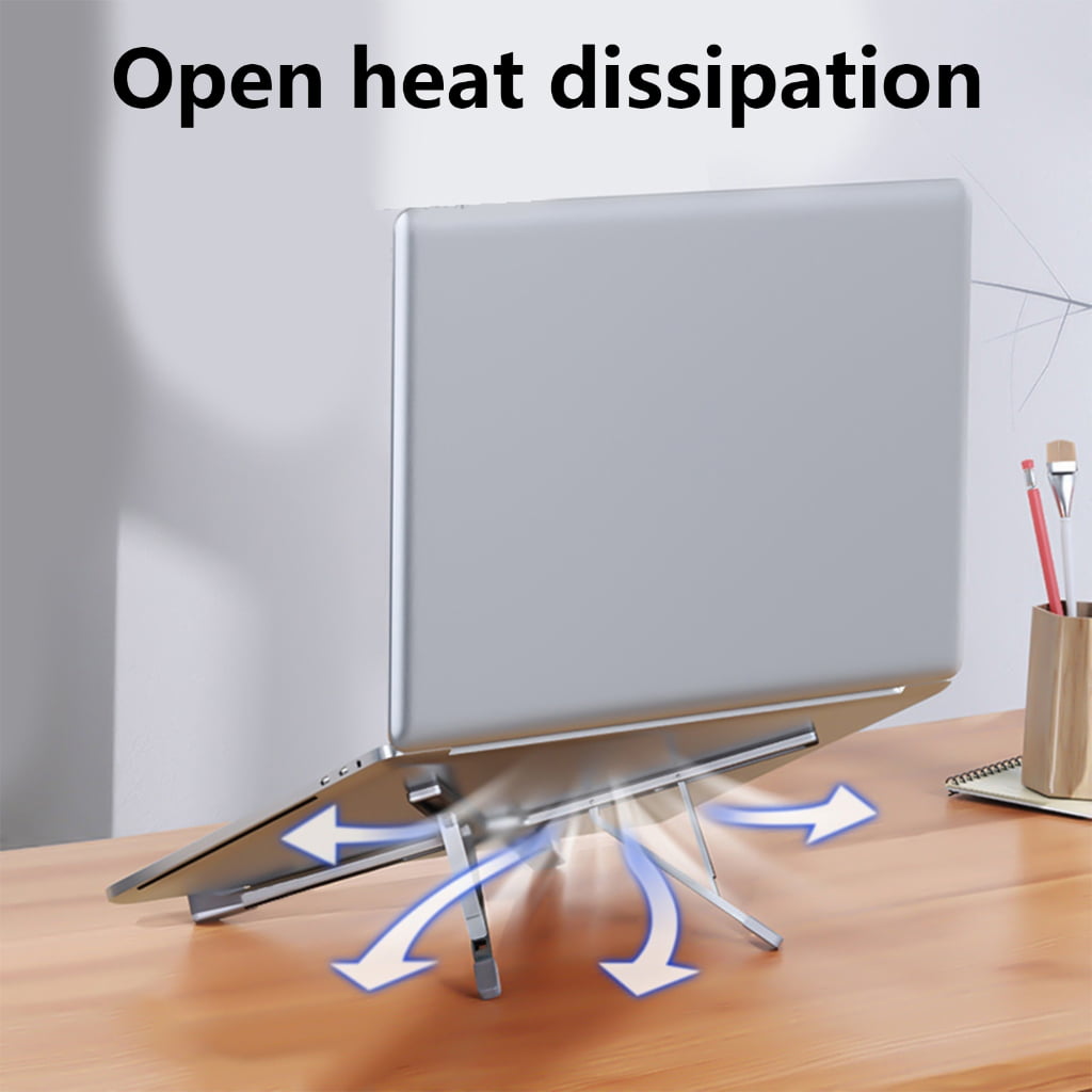 Foldable Laptop Holder With USB TypeC PD100W Adapter Heat Dissipation Aluminum Desktop Stand for Tablets and Notebook