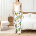 thumbnail image 5 of Uemuo Dinosaur on Excavator Pattern Women's Wide Leg Palazzo Lounge Pants with Pockets Light Weight Loose Comfy Casual Pajama Pants-XX-Large, 5 of 9