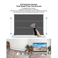 thumbnail image 3 of S Electric Tension Floor Screen With Obsidian Long Throw ALR (Ambient Light Rejecting Material)【Recommended For Normal/Standard/Long Throw Projector Use】, 3 of 6