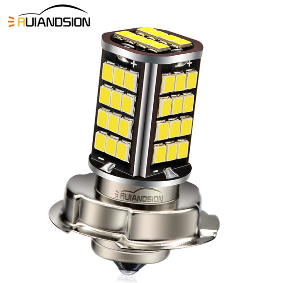 Ruiandsion LED Headlight Bulb ATV Motorcycle 6000K White 6V P26S Base Headlamp Light Kit for Yamaha YFZ YFM Raptor Grizzly Kodiak Motorbike Tractor Scooter