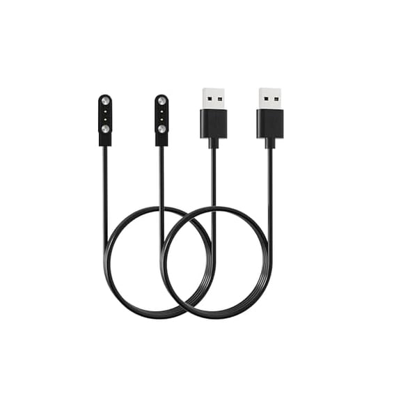 xixishop [2-Pack] for Qecnato S68 Fitness Tracker Smartwatch Magnetic USB Charging Cable, 2 Pin Cord Charger for Smart Watch.