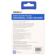 Vivitar Mobile Micro SD Compact Flash Card Reader with USB Adapter for Memory Cards