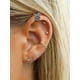 thumbnail image 3 of Silvora Dinosaur Ear Cuff para hombres y mujeres Pendientes abiertos de plata esterlina No-Piercing Joyería de oreja ajustable para fiesta de cosplay de Halloween, 3 of 8