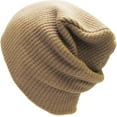 thumbnail image 3 of Solid Slouch Beanie Snug Baggy Fit Skull Cap Winter Hat Ski, 3 of 8