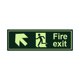 thumbnail image 1 of Salida de incendiosFlechaAdvertencia Señales de seguridad Fumar Push Door Alarma Pegatina Fluorescente Wmkox8yii fhajkh3385, 1 of 1