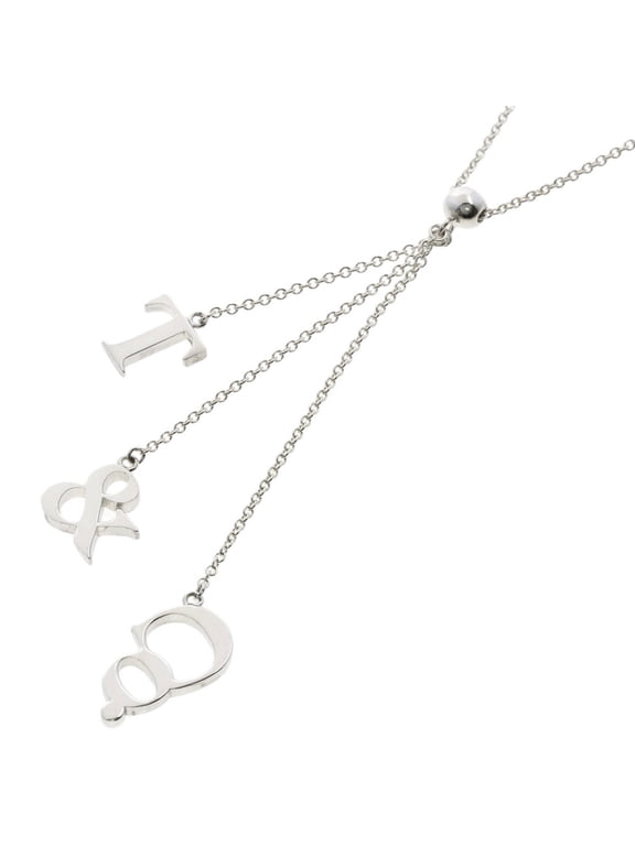 Pre-Owned Tiffany & Co. Logo Necklace, Silver, Women's.