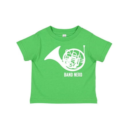 

Inktastic Band Nerd French Horn WHT Gift Toddler Boy or Toddler Girl T-Shirt