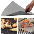 thumbnail image 4 of bedienty Fiberglass Mesh Pad Reusable Heat Kitchen Tools BBQ Net Mats Accessory Cooking Grilling Sheet Household Baking black 36x42cm 5Set, 4 of 5