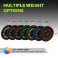 thumbnail image 4 of HANDBODE Bumper Plates High-Bounce Olympic Weight Plates, Colored Crumb Rubber Plate for Weight Lifting and Strength Training 360 LB Set, 4 of 8