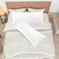 thumbnail image 2 of REGALWOVEN Brushed Microfiber Body Pillowcases Set of 2, Soft Breathable with Embroidery, Pillow Case Covers with Envelop Closure White King, 2 of 7