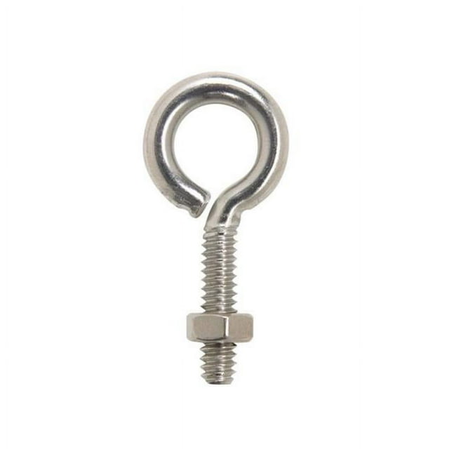 Hampton 02-3456-431 Œillet Fermé avec Écrou Hexagonal en Acier Inoxydable 0,187 x 1,25 Po - Pack de 10