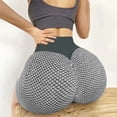thumbnail image 3 of Women Butt Lift Workout Shorts Textured High Waist Scrunch Booty Yoga Shorts Control Leggings, 3 of 7