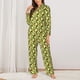 thumbnail image 2 of Balery Avocado Conjunto de Pijama con Estampado para Mujer, Conjunto de Dos Piezas con Manga Larga, Ropa de Dormir Suave con Bolsillos, Pijamas Cómodos-Small, 2 of 7