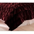 thumbnail image 3 of DNG Creations 5 Piece Full Waterfall Duvet Cover with Zipper Closure 800 Threads Count, 100% Egyptian Cotton ( California King - Solid Wine ), 3 of 3