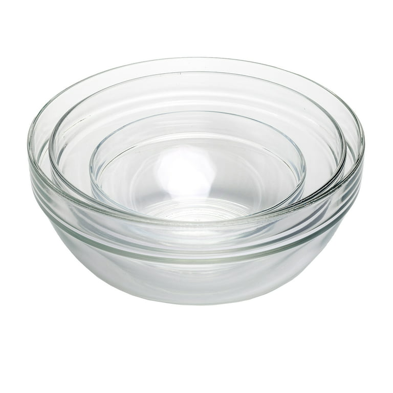 OXO Good Grips 7-Piece Clear Glass Mixing Bowl Set