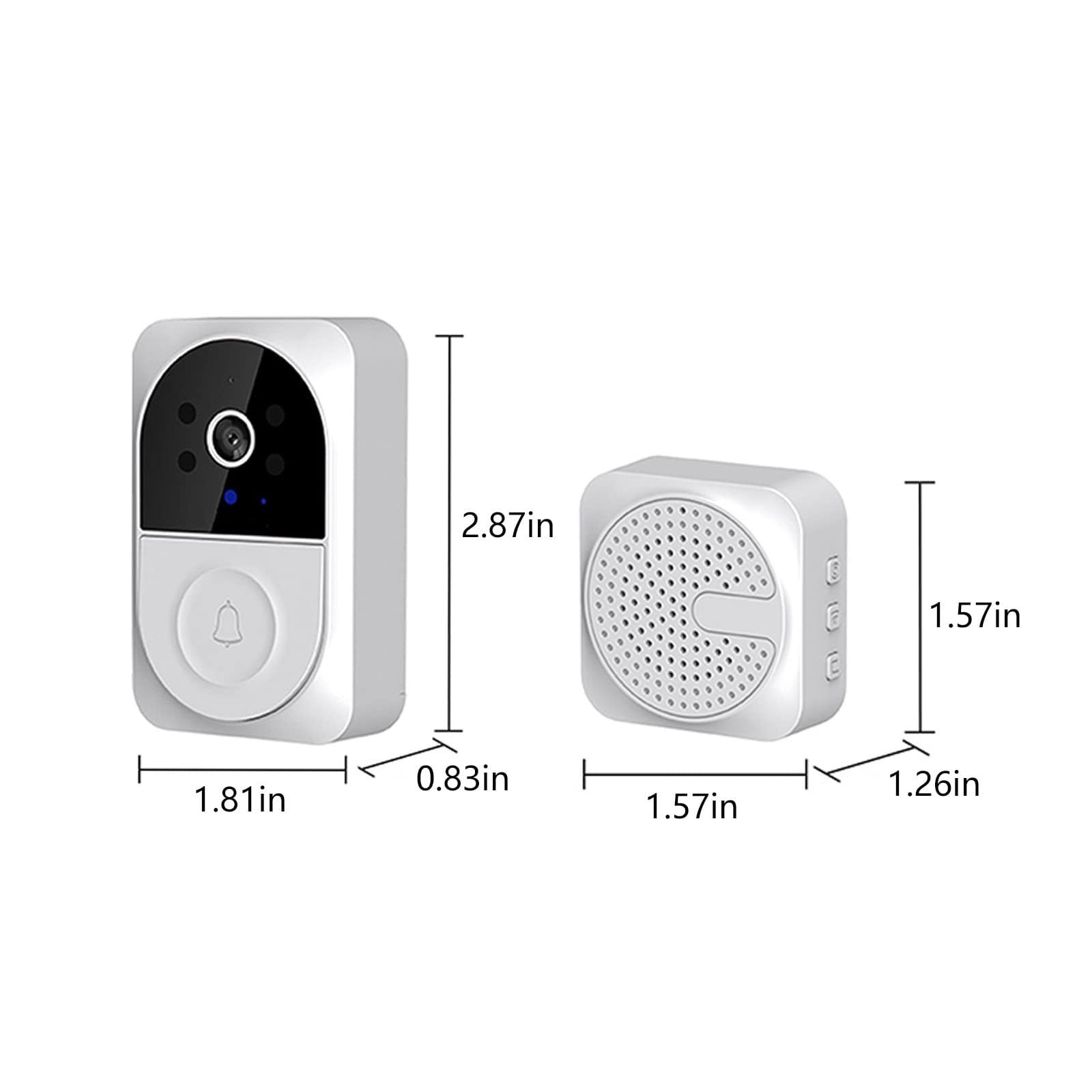 Xubinwww Smart Video Doorbell WiFi Camera With 2 Way Audio PIR Motion Detection Night Real Alerts Easy Installation Compatible With Alexa And Assistant Home Solution Smart Home Products Homekit Smart