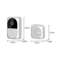 Smart Video Doorbell WiFi Camera With 2 Way Audio PIR Motion Detection