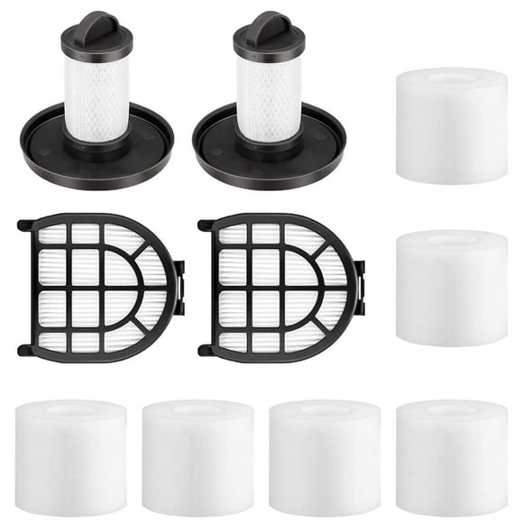 6 Pack Foam & Felt Filters 2 Pre-Motor Filter & 2 Post-Motor Hepa Filter For Shark Lz600 Lz601 Lz602 Lz602C Apex Uplight Lift-Away Duoclean Vacuum Cleaner. Compare To Part # Xfflz600 & Xhffc600