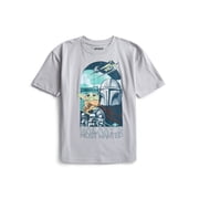 The Mandolorian & Grogu Little Boys and Big Boys Graphic Tee with Short Sleeves, Sizes 4-18