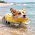 thumbnail image 6 of Dog Life Jacket Floatation Vest for Small to Medium Dogs Adjustable Neon Buoyant Safety Vest with Reflective Strips Comfortable Swimming Aid for Pool Beach Lake S, 6 of 9