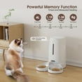 thumbnail image 5 of GOOVI Automatic Cat Feeders, Timed Dog Feeder 4L Programmable Control 1-10 Meals Pet Dry Food Dispenser for Cats and Small Medium Dogs, Dual Power Supply, 5 of 8
