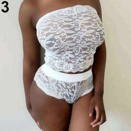 

YXGla Women Sexy Lace Push Up Corset + Briefs Sleepwear Set Underwear Nightwear