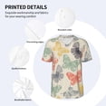 thumbnail image 4 of Balery Butterfly Baseball Jersey for Men Casual Button Down Shirts Short Sleeve Active Team Sports Uniform-Large, 4 of 9