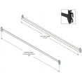 "bedCLAW 82"" Steel HookOn Side Rails, Metal Bed Railings for Twin XL