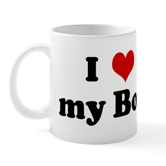 CafePress - I Love My Boo Mug - 11 oz Ceramic Mug - Novelty Coffee Tea Cup
