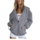thumbnail image 1 of Sudadera para Mujer PRETTYGARDEN 2025 con Cierre y Capucha Gris Talla M, 1 of 5