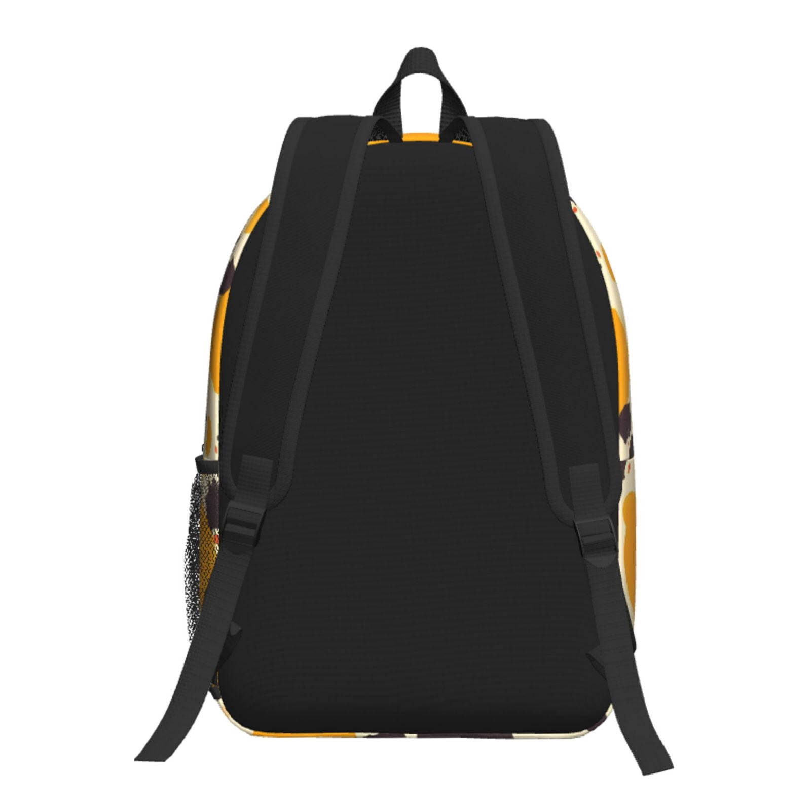 17in Backpack With Pocket Adjustable Shoulder Strap Large Capacity Zipper Opening And Closing Double Pull Head Zipper For Work Travel Sports Milk Cow Print Style Sienna_3